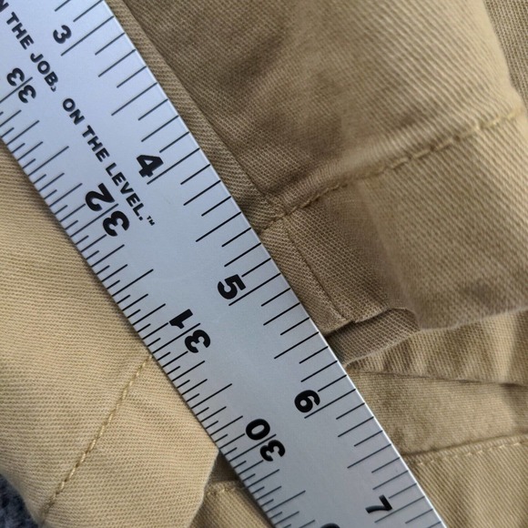 OId Navy Mens Ultimate Slim Chino Shorts Tan Size 40 Slash Pockets - Picture 5 of 11